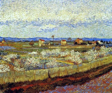Pêches en fleurs Vincent van Gogh Peinture à l'huile